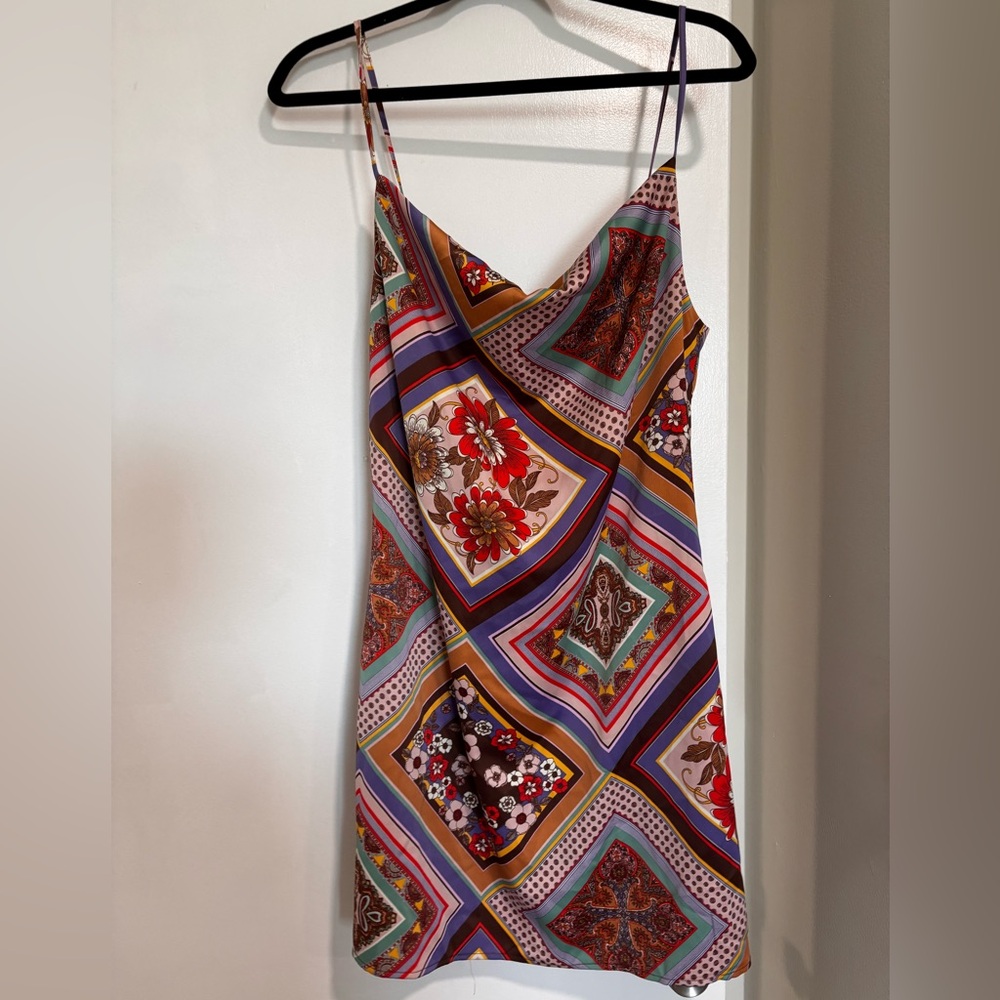 Urban Outfitters Multicolor Patchwork Mini Dress